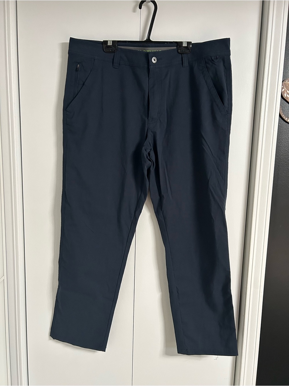 Men's Slim Navy Stretch Chinos - BC Clothing